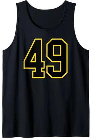 Sports Numbers Store 49 college sport, stile, e giallo Canotta