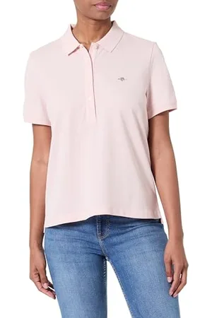 GANT Reg Shield SS Pique Polo, Faded Rosa, XXL Donna