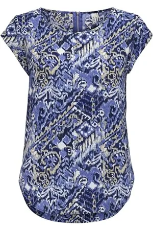 ONLY Onlvic S/S AOP Top Noos Ptm, , 40 Donna