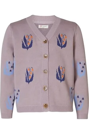 Noppies Kids Girls Cardigan Jorda Allover Pattern Maglione, Nirvana-N245, 104 Bambina