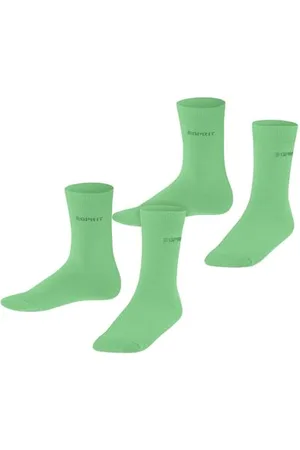 ESPRIT Foot Logo Multipack K So cotone tinta unita confezione di 2 paia, Calzini Unisex - Bambini, , 31-34
