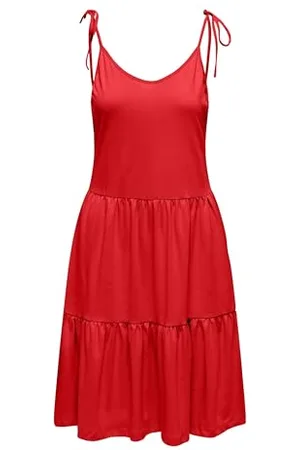 ONLY Onlmay Life S/L Peplum Dress CS Jrs Abito Estivo, , S Donna