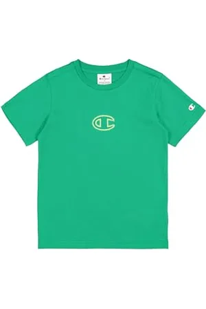 Champion Legacy Boy-Graphic Crewneck T-Shirt with Large Logo, (Gs130), 13-14 Anni Bambini e Ragazzi