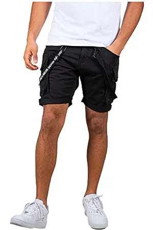 Alpha Industries Pantaloncini Corti Utility da Uomo, Black, 32