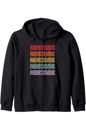 Awesome apparel Impressionante Felpa con Cappuccio