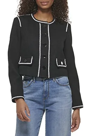 Karl Lagerfeld Giacca Sportiva a Maniche Lunghe in Tweed per Uso Quotidiano, , 40 Donna
