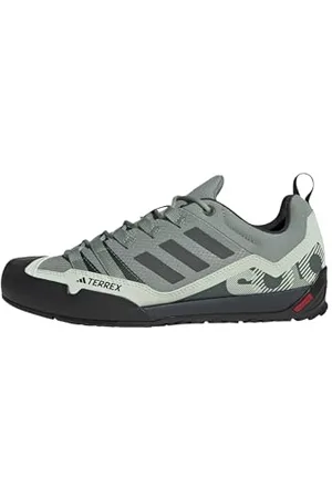 adidas Terrex Swift Solo 2.0 Hiking Shoes, Scarpe da Trekking Unisex-Adulto, Silver Green/Legend Ivy/Linen Green, 44 EU