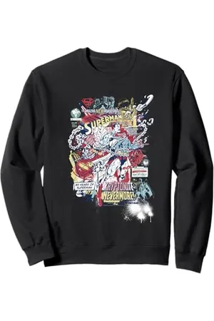 DC Comics Originals DC Superman New Amazing Adventures Kryptonite Acciaio Vintage Felpa