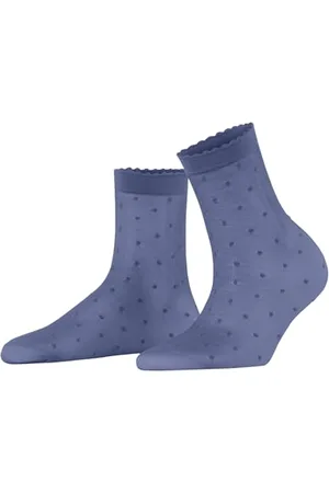 Falke Dot 15 Den W So Trasparenti Velati Fantasia, Calzini Donna, , 35-38