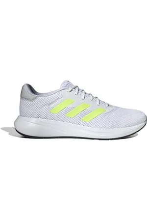 adidas Response Runner Shoes, Scarpe da Corsa Unisex-Adulto, Cloud White/Lucid Lemon/Dash Grey, 46 2/3 EU