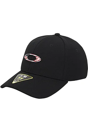 Oakley Cappellino con visiera da uomo Nero black/american flag