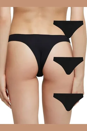 Pompea 3 Pezzi Slip Brasiliana Donna in Cotone, Intimo Donna Seamless