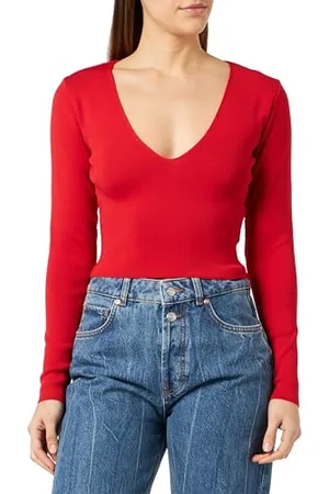 Koton Half Turtleneck Short Sleeve Cozy Sweater Pullover, (401), XL Donna