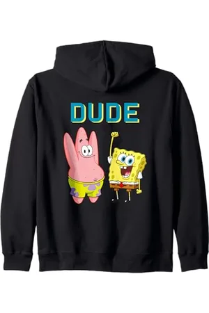 Spongebob Sponge Bob - Patrick Dude Felpa con Cappuccio
