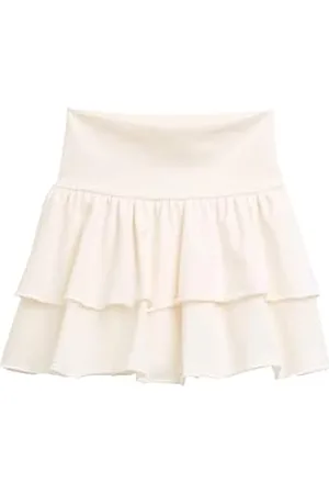 TOM TAILOR 1046374 Gonna Corta, 12906-Wool White, 128 Bambine e Ragazze