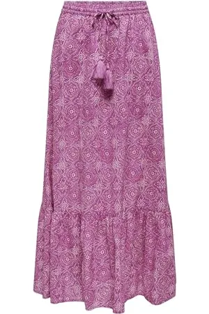 ONLY Onlmiley-Gonna alla Caviglia Ptm Estiva, Colore: Rosa, L Donna