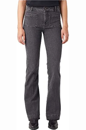 Wrangler Flare Jeans, Grigio , 29W / 32L Donna