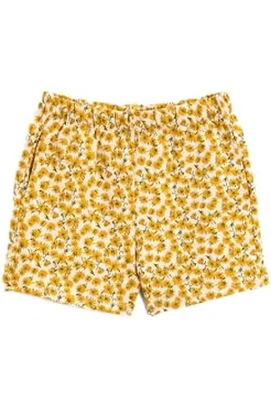 Koton Floral Printed Mini Shorts Pockets Pantaloncini, BEİGE Design(0D6), 9 Anni Ragazze
