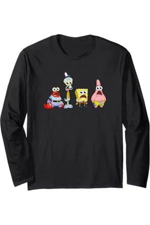 Spongebob Sponge Bob - Cast Group Stare Maglia a Manica