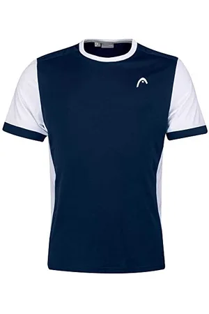 Head T-Shirt Boys Davies-Maglietta, Blu Scuro/Bianco, M Bambini e Ragazzi