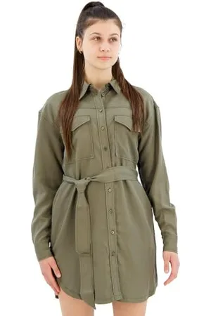 Pepe Jeans Beate, Vestito Donna, (Olivine Green),L