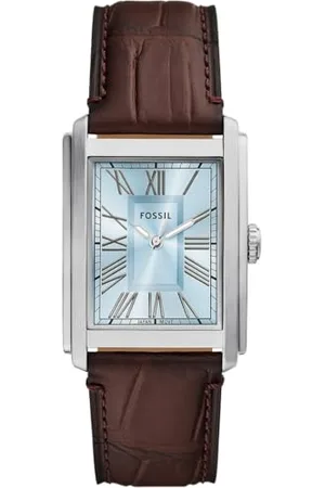 Fossil Orologio Analogico al Quarzo Uomo con Cinturino in Pelle FS6110