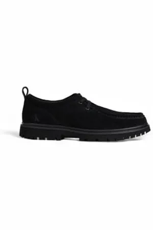 Calvin Klein Uomo Scarpa da Barca Hybrid Apron Laceup Shoe Scarpe, Nero (Triple Black), 46