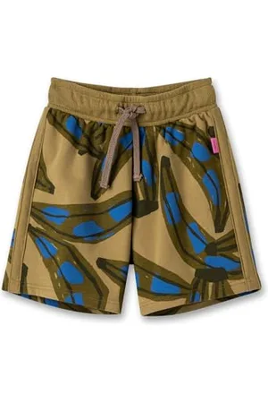 Sanetta 11477 Pantaloncini, Oliva Calda, 140 cm Bambino