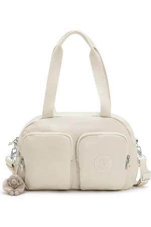 Kipling COOL DEFEA Borsa a tracolla media, Pearl (Bianco)