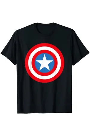 Marvel Avengers Assemble Captain America Simple Symbol Maglietta