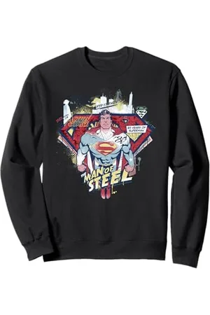 DC Comics Originals DC Superman New Amazing Adventures Uomo Acciaio Azione Vintage Felpa