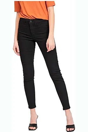 VILA Vijeggy ANA RW Jegging Blk-Noos Jeans, Nero, XS x 30L Donna