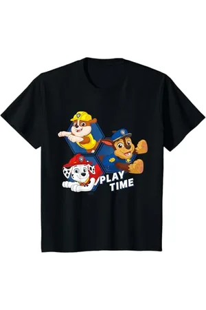 Paw Patrol Bambino - Chase Marshall Rubble Play Time Maglietta