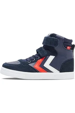 Hummel Slimmer Stadil Pelle Alta Jr, Sneaker a collo alto Unisex - Bambini e ragazzi, , 30 EU