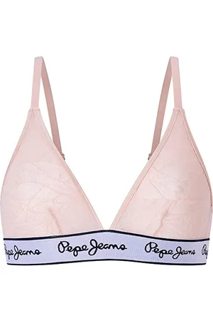 Pepe Jeans Mesh Bra A, Reggiseno Donna, (Nude),S
