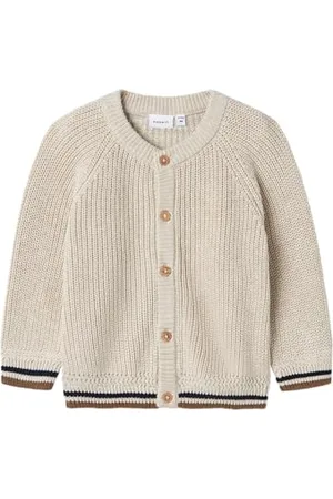 NAME IT Nbmsefotte LS Knit Card Maglione Cardigan, , 68 Bimbo