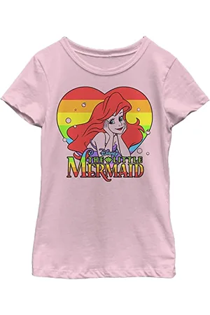 Disney The Little Mermaid-Rainbow Ariel Short Sleeve T-Shirt, , 104 Bambine e Ragazze