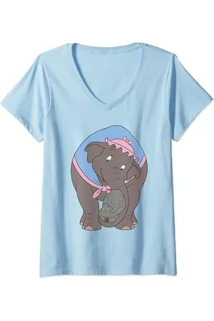 Disney Festa Della Mamma Dumbo and Mother Maglietta con Collo a V