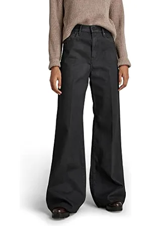 G-Star Donna Deck 1.0 Ultra High Wide Leg Jeans, (vintage slate cobler D19058-C668-C774), 25W / 30L