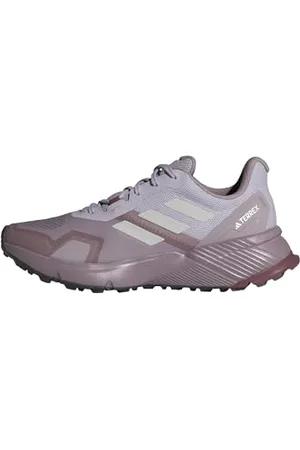 adidas Terrex Soulstride Trail Running Shoes, Scarpe Donna, preloved Fig/Grey One/Quiet Crimson, 40 EU