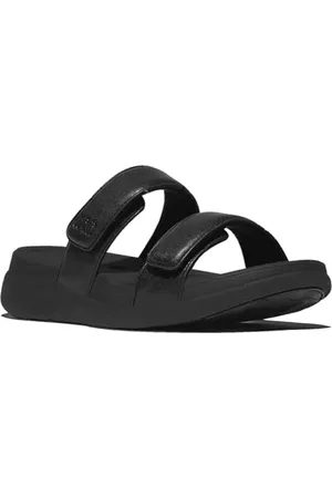 FitFlop F-Mode Go Adjustable Flatform Two-Bar Slides, Sandali a Ciabatta Donna, , 42 EU