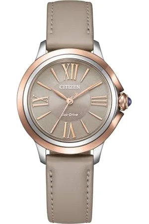 Citizen Orologio Analogico Eco-Drive da Donna con Cinturino in Pelle EM1166-01Z