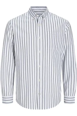 JACK & JONES Jjeoxford-Maglietta LS Noos Camicia a Maniche Lunghe, , XXL Uomo