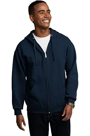 Fruit Of The Loom EverSoft - Felpa con Cappuccio e Cerniera, Unisex, per Adulti, X-Large