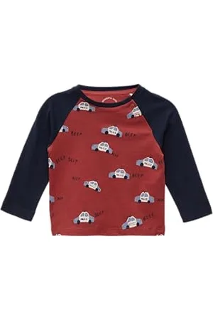 QS by s.Oliver Junior 2149764, Camicia Raglan con Stampa all Over Bambino,