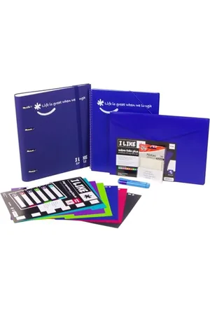 Grafoplas | Pack materiale scolastico con raccoglitore 4 anelli, ricambio, raccoglitori di plastica, separatori, note adesive trasparenti, secondarie e università, , Scuola