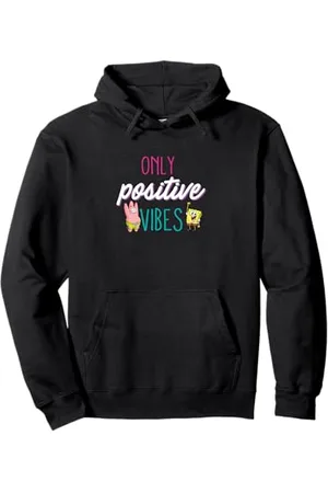 Spongebob Sponge Bob - Positive Vibes Felpa con Cappuccio