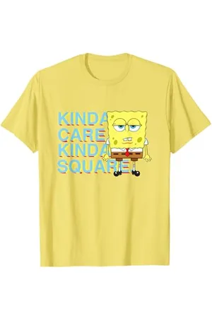 Spongebob Sponge Bob - Kinda Care Kinda Square Maglietta