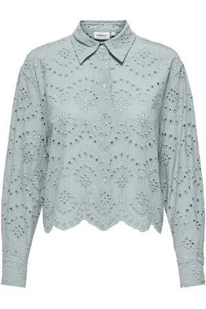 ONLY Onlvalais L/S Shirt Wvn Noos Manica Lunga Spalle Scollate, , M Donna