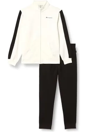 Champion Legacy Script Shop W (117520) -Soft Compact Powerblend Fleece High-Neck Tuta Sportiva, (STR/NBK), XXL Donna